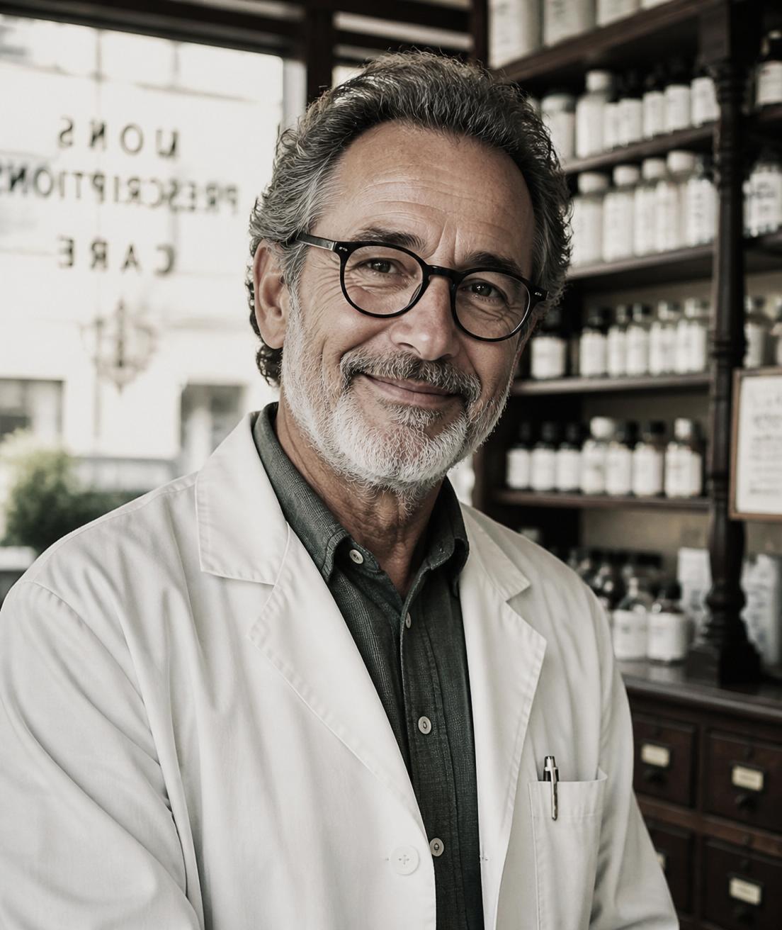 Portrait of the Greenhill lead pharmacist